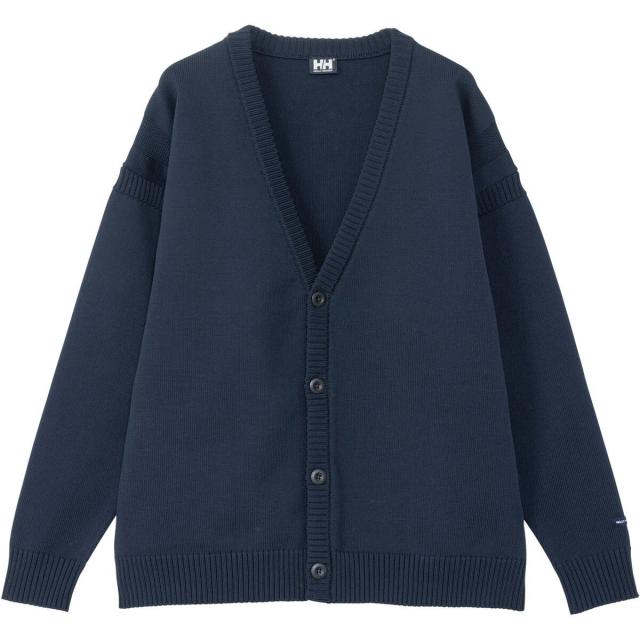 HELLY HANSEN フィッシャーマン ニットカーディガン ネイビー XL 公式・アウトレット】フィッシャーマンニットカーディガン(ユニ