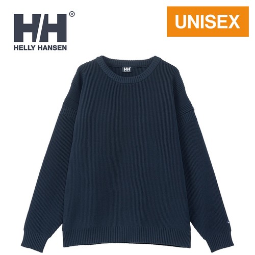 ヘリーハンセン HELLY HANSEN メンズ レディース セーター フィッシャーマンニットクルー ディープネイビー HH32471 DN Fisherman Knit