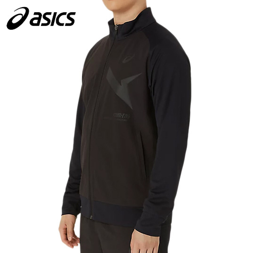 アシックス asics メンズ レディース AIM-TRGウインドバリアハイブリッドニットジャケット ブラック×ブラック 2031E724 002の通販は