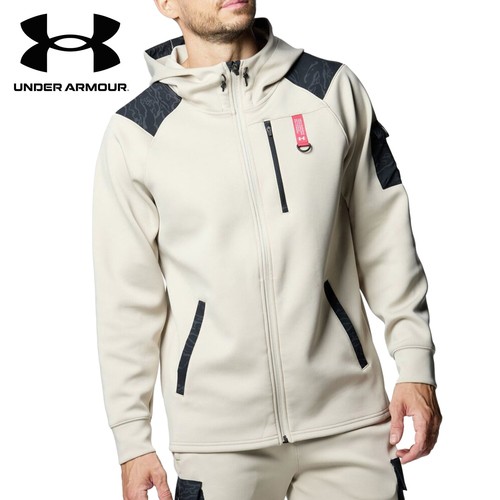 アンダーアーマー UNDER ARMOUR メンズ アーマーニット ハイブリッド フルジップ ジャケット ベーシックカーキ 1388233 289