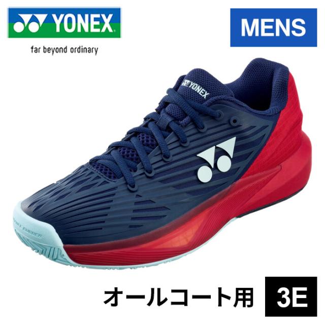 YONEX テニスシューズ ネイビー/レッド ヨネックス YONEX メンズ テニスシューズ パワークッションエク