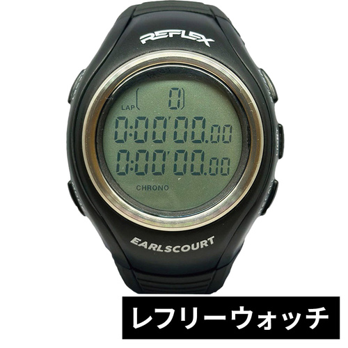アールズコート EARLSCOURT メンズ レディース サッカー 審判用品 REFLEX ブラック ECR008 002 レフリーウォッチ レフェリー 審判の通販は