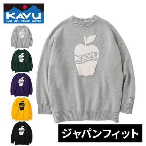 カブー KAVU メンズ セーター アップルニット Apple Knit トップス カットソー 長袖 KAVUアップル レトロデザイン ジャパンフィットの通販は