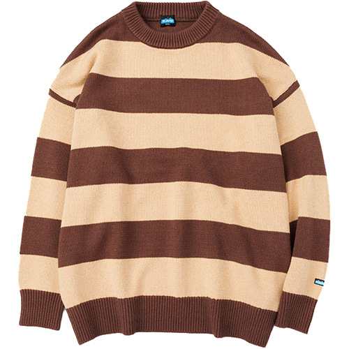 カブー KAVU メンズ セーター ボーダーニット Border Knit トップス カットソー 長袖 クルーネック シンプル ジャパンフィット