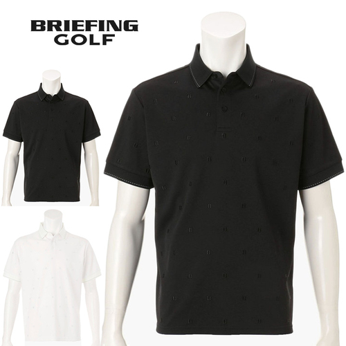 ブリーフィング BRIEFING メンズ ゴルフウェア 半袖シャツ オールオーバー EMB ポロ リラックスフィット BRG243M35 MS ALLOVER EMB POLOの通販は