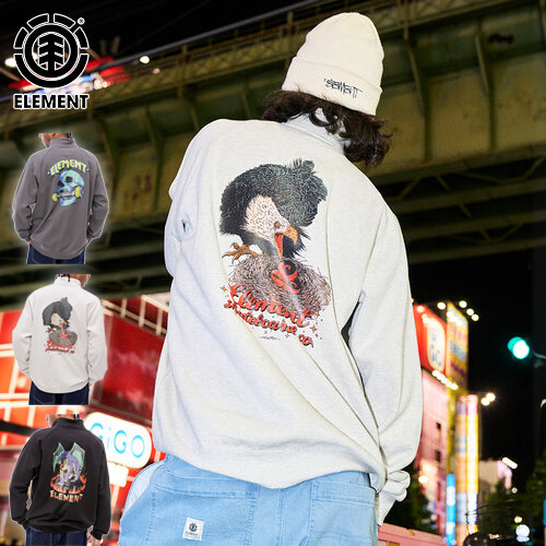 エレメント ELEMENT メンズ トレーナー HRTN HALF BE022023 HRTN HALF 2024秋冬モデル ハーフジップ スウェット トップス HIROTTONの通販は