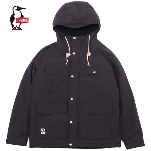 チャムス CHUMS メンズ レディース ジャケット キャンピング ボア パーカー ブラック CH04-1409 K001 Camping Boa Parka 2024秋冬モデル