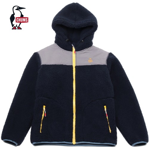 チャムス CHUMS メンズ レディース ジャケット エルモ フリース フル ジップ パーカー ネイビー/グレー CH04-1422 N057 Elmo Fleeceの通販は