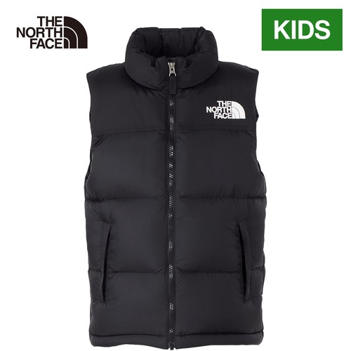 ザ・ノース・フェイス ノースフェイス キッズ ヌプシ ベスト ブラック NDJ92430 K NUPTSE VEST 2024秋冬モデル ダウンベスト アウター