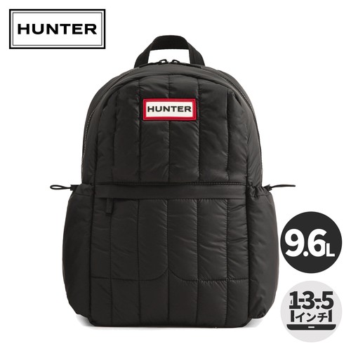 ハンター HUNTER イントレピッド パファー ラージ バックパック ブラック/レッドボックスロゴ UBB2241KBM BLACK/RED BOX LOGO LARGE