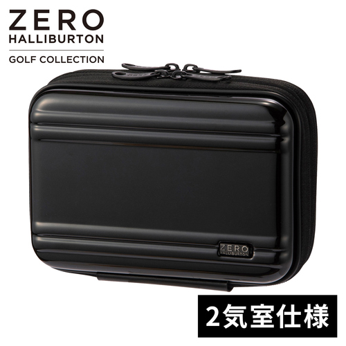 ゼロハリバートン ZERO HALLIBURTON ゴルフポーチ ブラック 82045 ゴルフバッグ 小物入れ 小物収納 ポーチ 旅行 おしゃれ レジャー