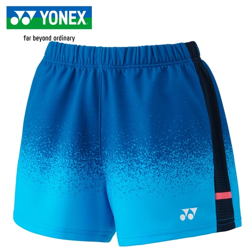 ヨネックス YONEX レディース バドミントンウェア ゲームパンツ ニットショートパンツ スカイブルー 25110 018 ボトムス 短パン 試合の通販は