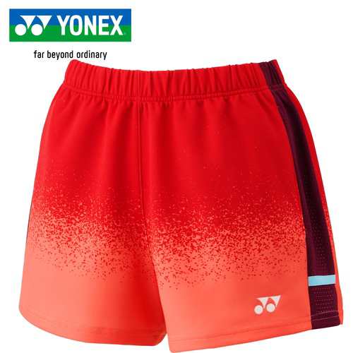 ヨネックス YONEX レディース バドミントンウェア ゲームパンツ ニットショートパンツ コーラル 25110 601 ボトムス 短パン 試合 練習着の通販は 7,167円