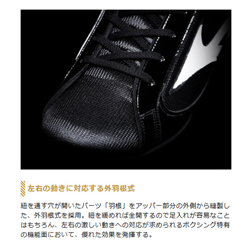 数量限定ミズノ MIZUNO メンズ レディース ボクシングシューズ フィニッシャーMID ブラック×ホワイト 21GA2310 02 FINISHER MIDの通販は