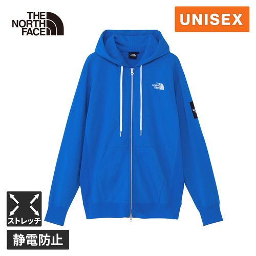 ザ・ノース・フェイス ノースフェイス メンズ レディース パーカー スクエアロゴフルジップ ヒーローブルー NT12335 HB Square Logoの通販は