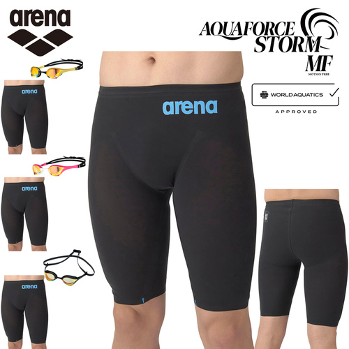 アリーナ arena アクアフォースストーム MF レーシングスパッツ ハーフレッグ ARN-4003M ＆ コブラウルトラ レーシングゴーグルの通販は