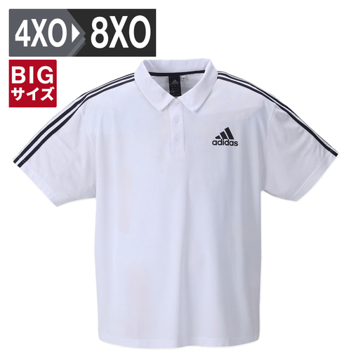 マンチェス Manches メンズ 【adidas/アディダス】半袖ポロシャツ ホワイト 1012782282 1 大きいサイズ 大きめ ビッグサイズの通販は 8,690円