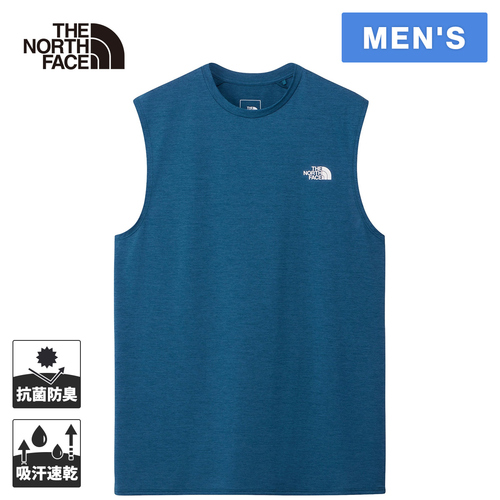ザ・ノース・フェイス ノースフェイス メンズ ランニングウェア シャツ スリーブレスGTDメランジクルー マウンテンブルー NT12594 OBの通販は 6,600円