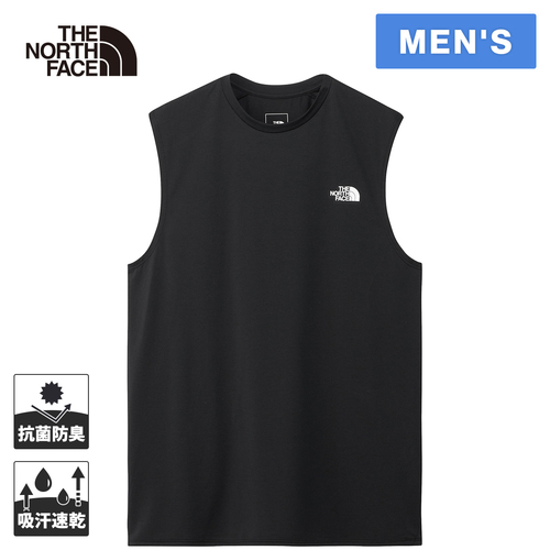 ザ・ノース・フェイス ノースフェイス メンズ ランニングウェア シャツ スリーブレスGTDメランジクルー ブラック NT12594 K S/L GTDの通販は 6,600円