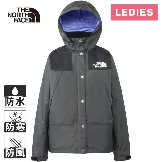 ザ・ノース・フェイス ノースフェイス レディース マウンテンレインテックスジャケット ブラック×アスファルトグレー NPW12333 BA Mountain Raintex Jacket 2025春夏モデル マウンテンパーカ マウンテンジャケット アウトドアジャケット アウター レディースジャケット