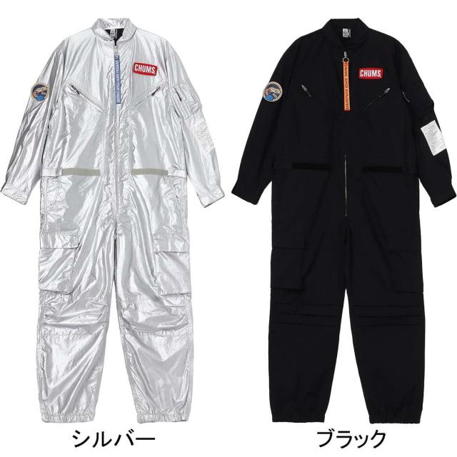 【なつ 】CHUMS　チャムス　オールインワン　つなぎ Jump Suit/ジャンプスーツ(オーバーオール)(M Black): パンツ
