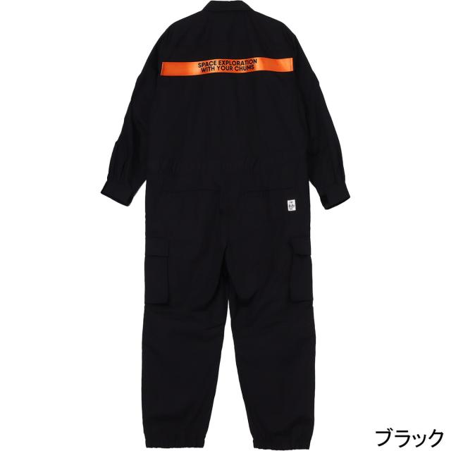 【なつ 】CHUMS　チャムス　オールインワン　つなぎ Jump Suit/ジャンプスーツ(オーバーオール)(M Black): パンツ