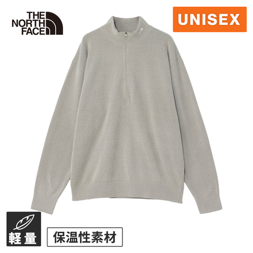 ザ・ノース・フェイス ノースフェイス メンズ レディース トレーナー バーサエアリーハーフジップニット フォッシルアイボリー NT42560の通販は