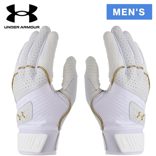 アンダーアーマー UNDER ARMOUR メンズ ハーパー プロ バッティンググローブ ホワイト/メタリックゴールド 1385423 100 野球の通販は 7,000円