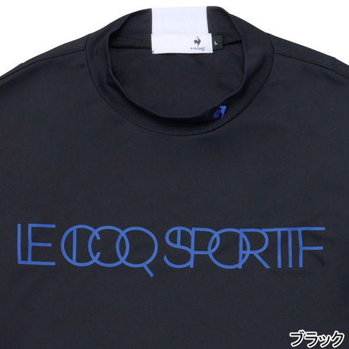 ルコック スポルティフ le coq sportif メンズ カラーブロック柄モックネック半袖シャツ LG5SHS51M ゴルフウェア 半袖シャツ 通気性 立体トップス クーリング トップス シャツ・ポロシャツ