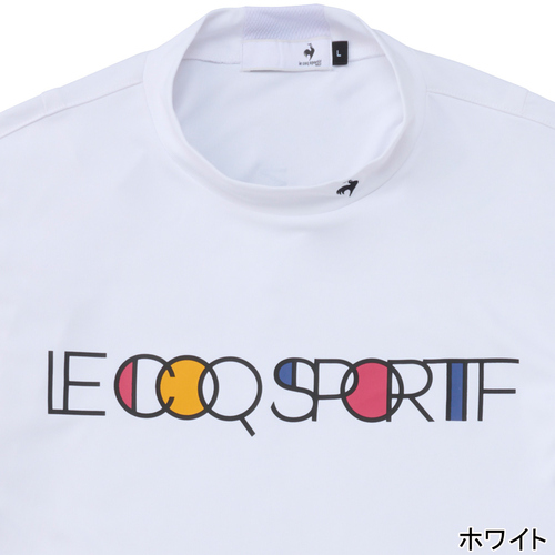 ルコック スポルティフ le coq sportif メンズ カラーブロック柄モックネック半袖シャツ LG5SHS51M ゴルフウェア 半袖シャツ 通気性 立体トップス クーリング トップス シャツ・ポロシャツ