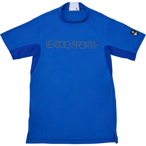 ルコック スポルティフ le coq sportif メンズ カラーブロック柄モックネック半袖シャツ LG5SHS51M ゴルフウェア 半袖シャツ 通気性 立体トップス クーリング トップス シャツ・ポロシャツ