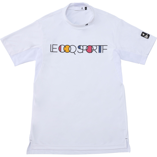 ルコック スポルティフ le coq sportif メンズ カラーブロック柄モックネック半袖シャツ LG5SHS51M ゴルフウェア 半袖シャツ 通気性 立体トップス クーリング トップス シャツ・ポロシャツ