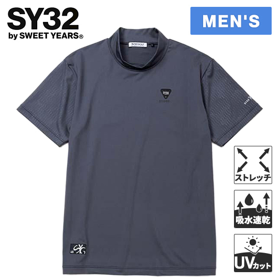 新品☆【SY32 GOLF】 G-002 EMBOSS STRETCH MOCK 国内発送【SY32 GOLF】 G-002 EMBOSS STRETCH MOCK (SWEET YEARS