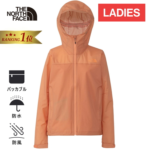 THE NORTH FACE ザノースフェイス Venture Jacket ベンチャージャケット ブライトカンタロープ レディース NPW12306 サイズXL ベンチャージャケット（レディース） / VENTURE JACKET NPW12306