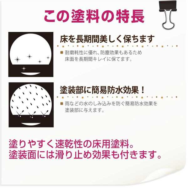 カンペハピオ ペンキ 塗料 水性 つやけし 床用 耐摩耗性 高耐水 防塵