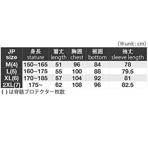 コミネ(KOMINE) バイク用 CEレベル2セーフティジャケット ブラック XL