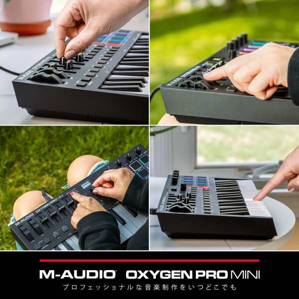 M-Audio 32鍵USB MIDIキーボードコントローラー ベロシティ対応パッド