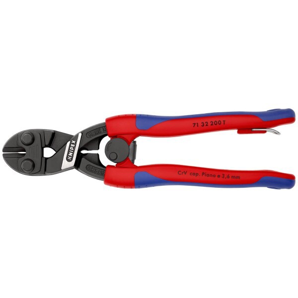 クニペックス KNIPEX 7132-200TBK 小型クリッパー バネ付 落下防止 (B｜au PAY マーケット