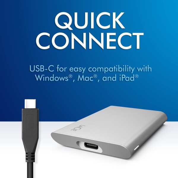 LaCie ポータブルSSD Portable SSD 2TB USB-C Mac iPad Windows対応