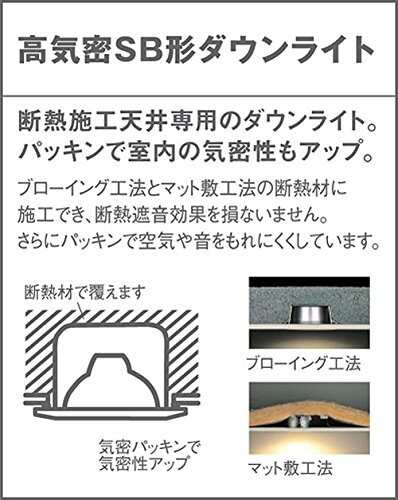 パナソニック(Panasonic) LED ダウンライト 天井埋込型 60形 125径電球