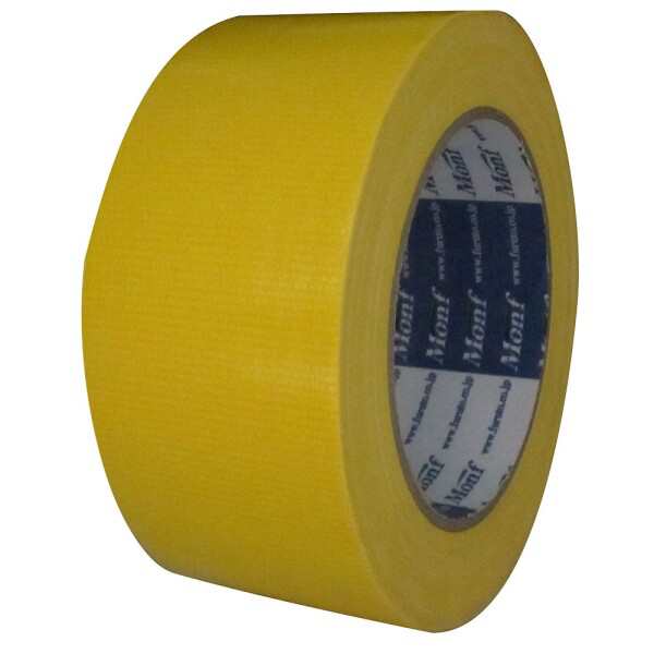 古藤工業 Monf No.890 カラー布粘着テープ 黄 厚0.22mm×幅50mm×長さ25m