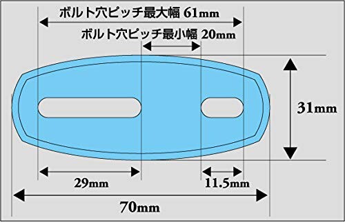 キジマ (kijima) バイク バイクパーツ TECH08ミラー カウルマウント