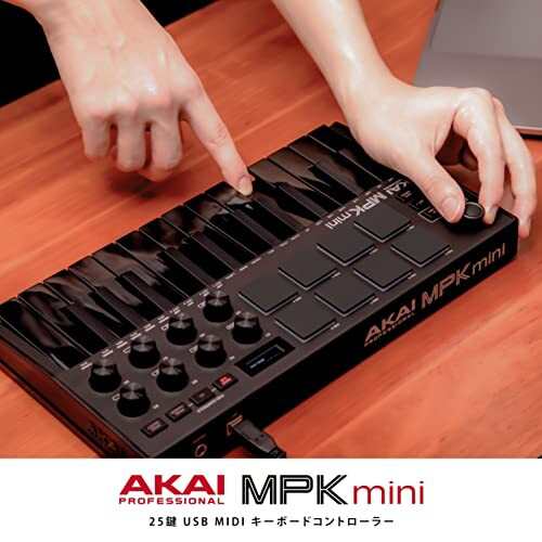 Akai Pro MIDIキーボード 25鍵USB ベロシティ対応8パッド音楽制作