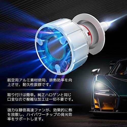 360度全面発光 LED ガラスピラーバルブ D1S/D2S/D3S/D4S 車用 2灯