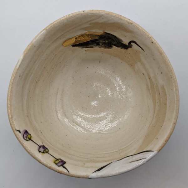 美濃焼 和田一人 抹茶碗 湯呑み 約13cm 風神雷神 日本製 105-0013 - 茶道具