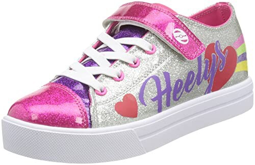 HEELYS(ヒーリーズ) SNAZZY-SILVER MULTI CANVAS