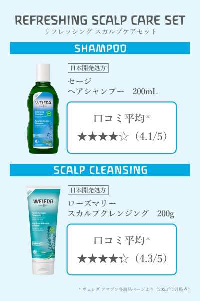 WELEDA(ヴェレダ) リフレッシング スカルプケアセット ヘッドスパ