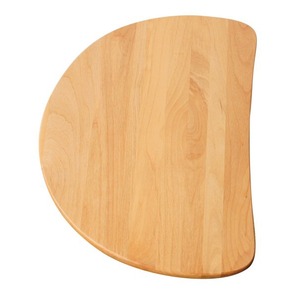 【色: ブラウン】クーパーFS サイドテーブル ナイトテーブル 半円テーブル 木