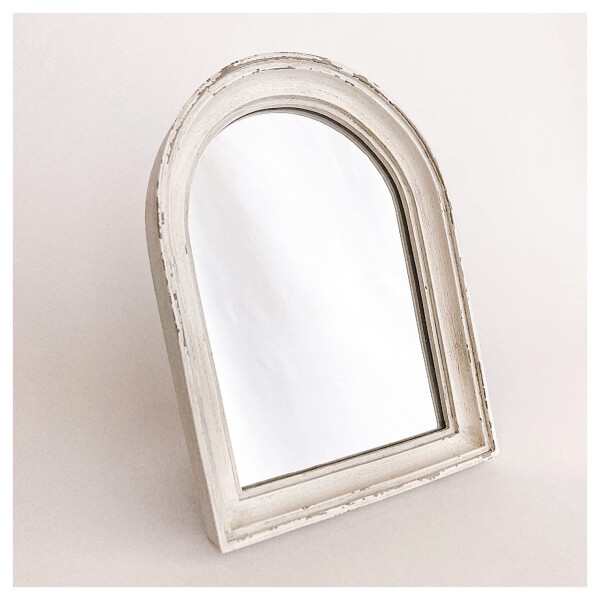 卓上ミラー 『壁掛け可能 アーチ形ミラー 1852』 置き鏡 スタンド