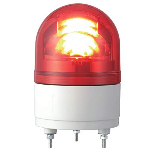 パトライト LED回転灯 DC24V [ファイ]100 赤 RHE-24-R LEDの通販はau